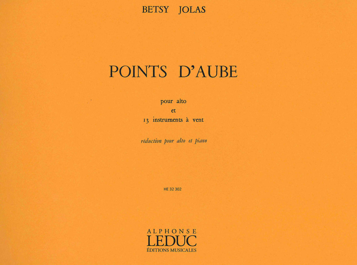 Jolas: Points D'Aube