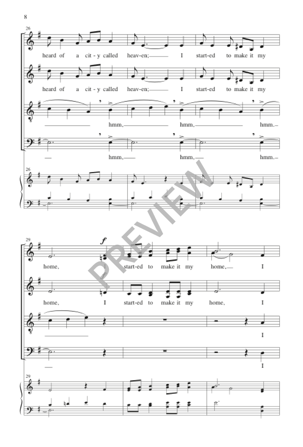 Walk through the Streets of the City (arr. for SATB)