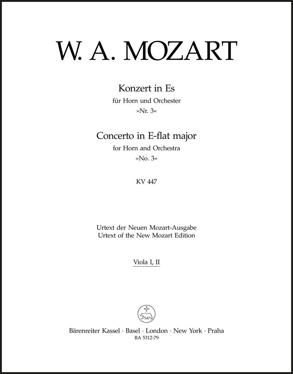 Mozart: Horn Concerto No. 3 in E-flat Major, K. 447