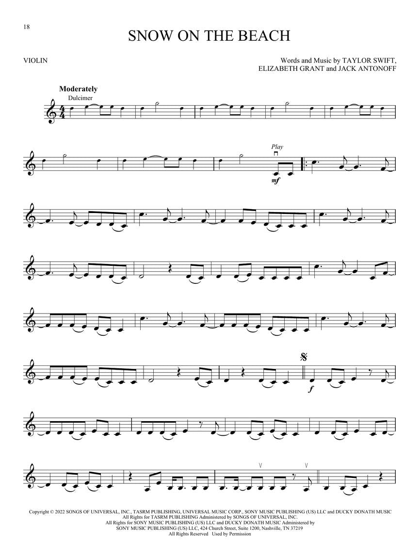 Taylor Swift: Selections from Midnights & The Tortured Poets Department - Violin