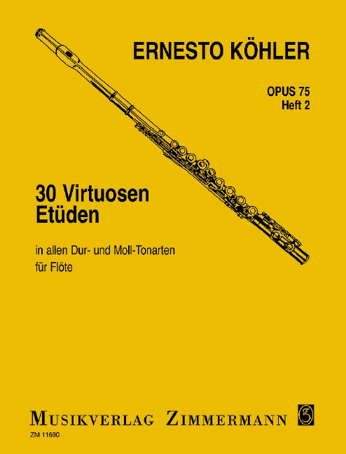 Köhler: 30 Virtuoso Etudes, Op. 75 - Book 2