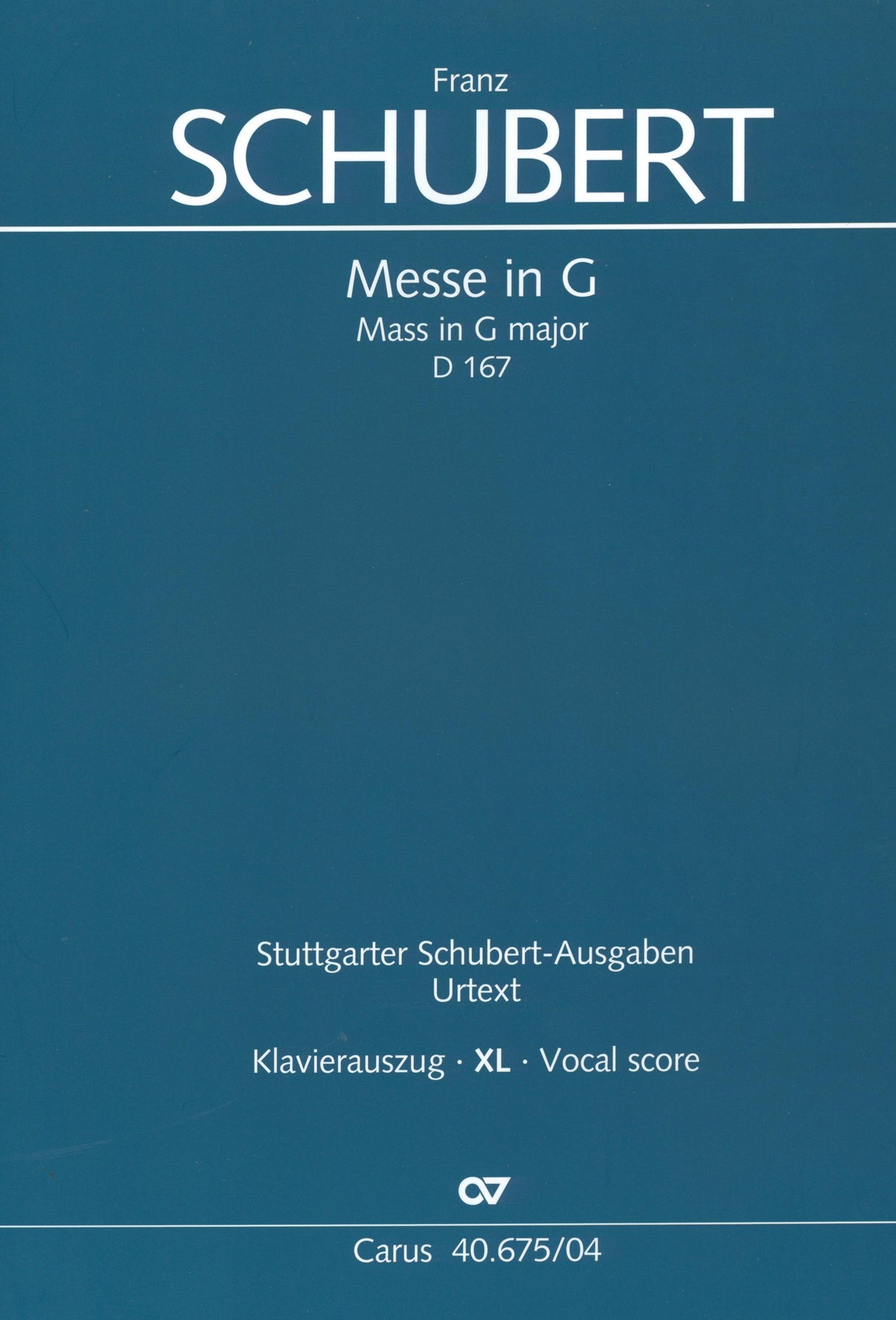 Schubert: Mass in G Major, D 167