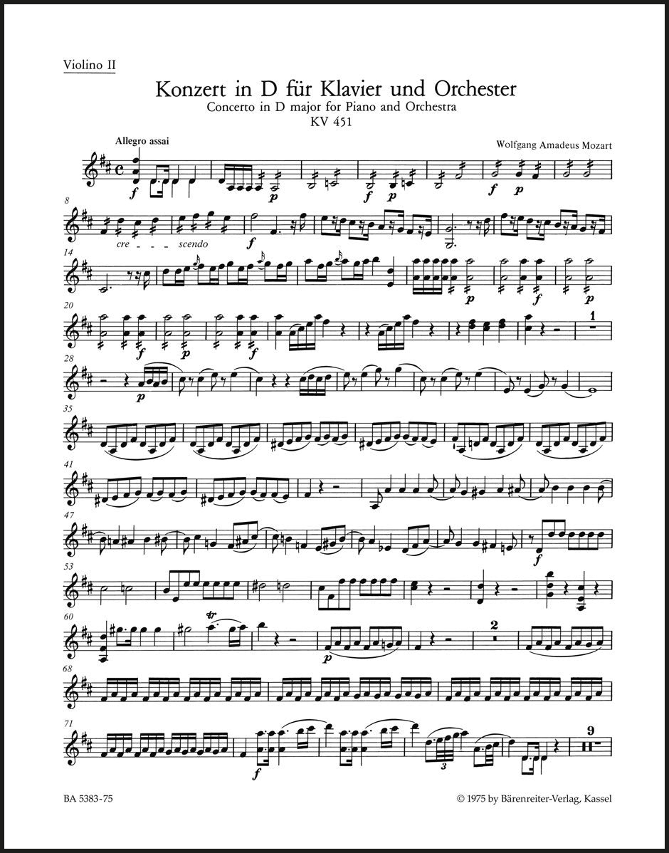 Mozart: Piano Concerto No. 16 in D Major, K. 451