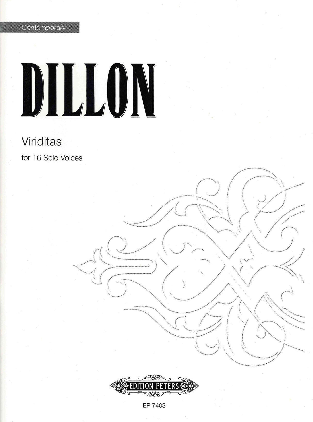 Dillon: Veriditas for 16 solo voices