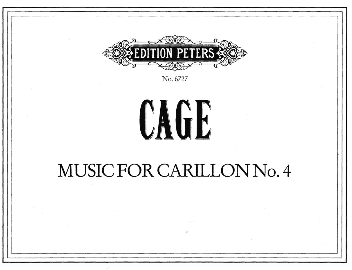 Cage: Music for Carillon No. 4