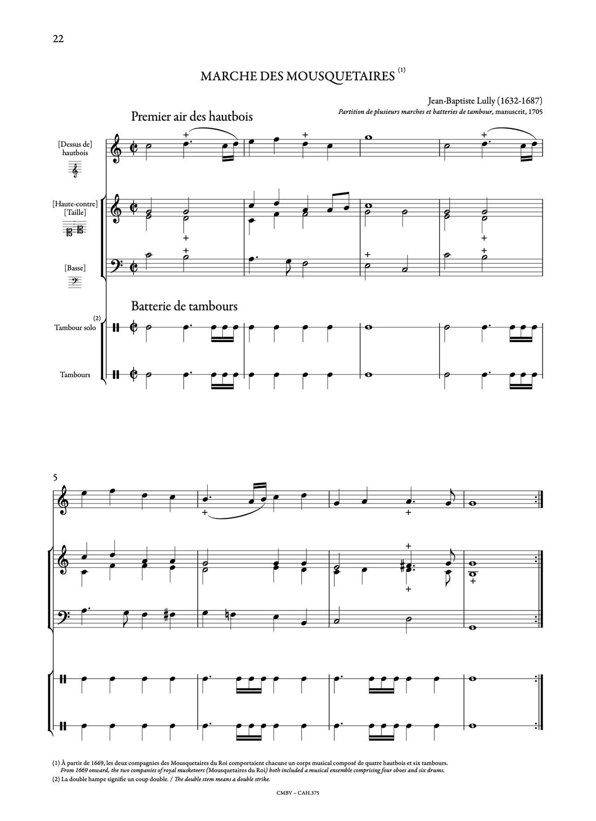 Anthology of French Baroque Music - Oboe - Volume 1