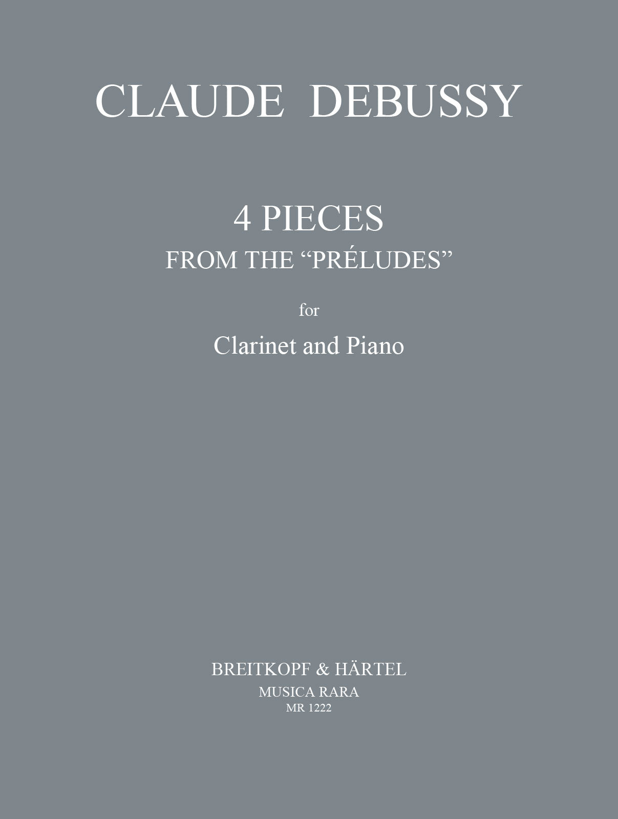 Debussy: 4 Pieces from "Préludes" (arr. for clarinet & piano)