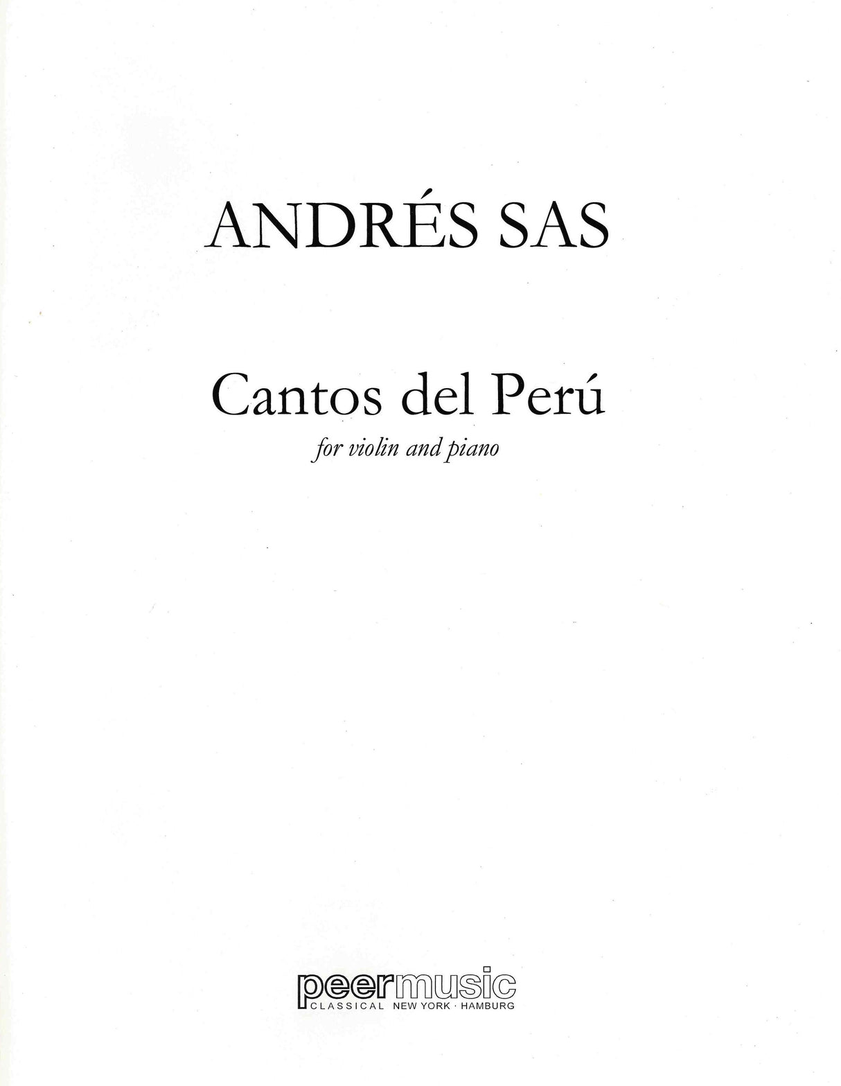 Sas: Cantos del Peru