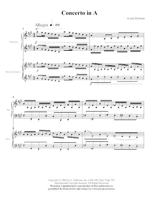Dorman: Piano Concerto in A Major