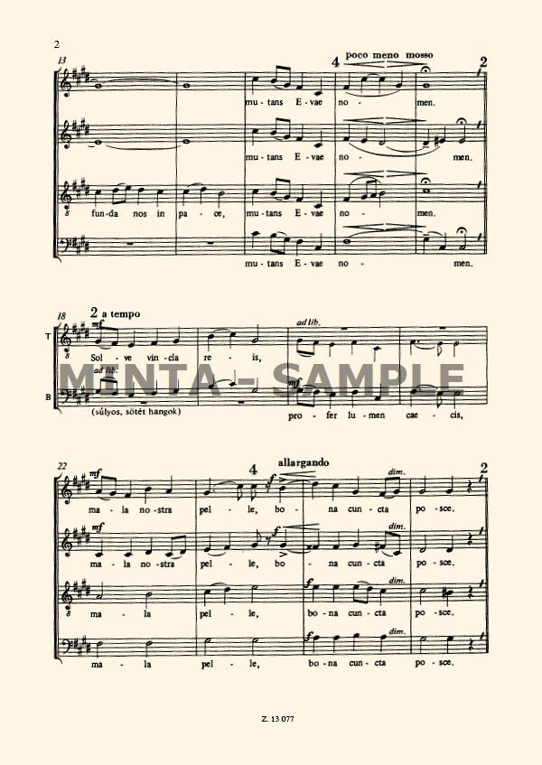 Bárdos: Ave maris stella