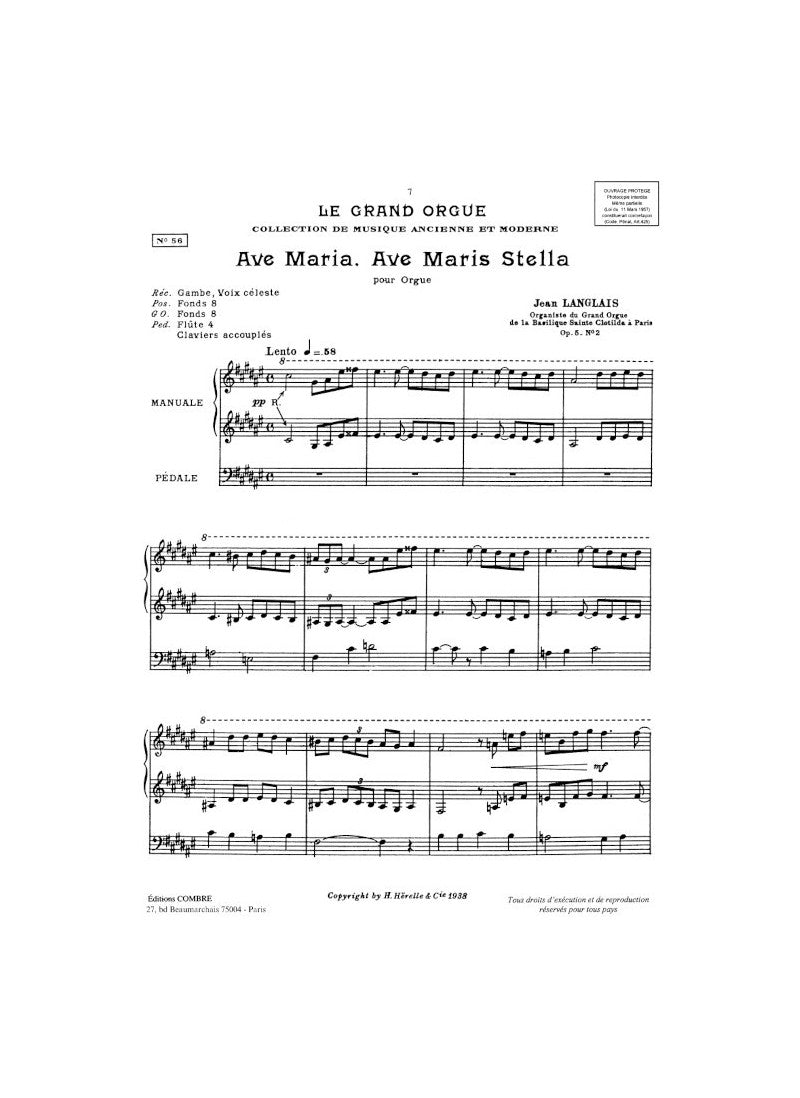 Langlais: Paraphrases grégoriennes, Op. 5