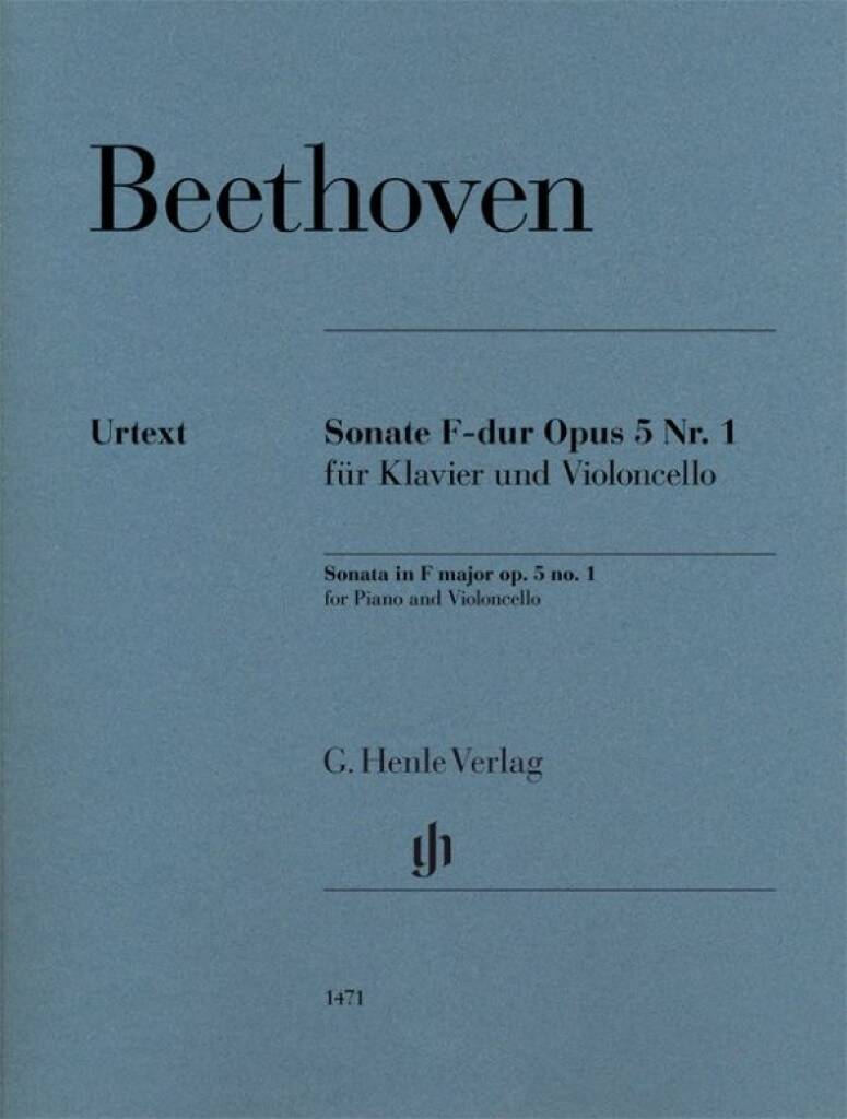 Beethoven: Cello Sonata in F Major, Op. 5, No. 1