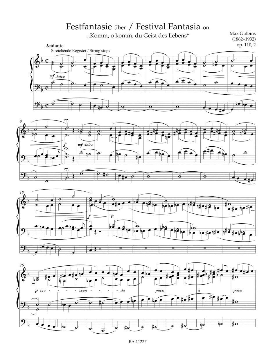 Organ Music for Ascension of Christ, Pentecost and Trinity