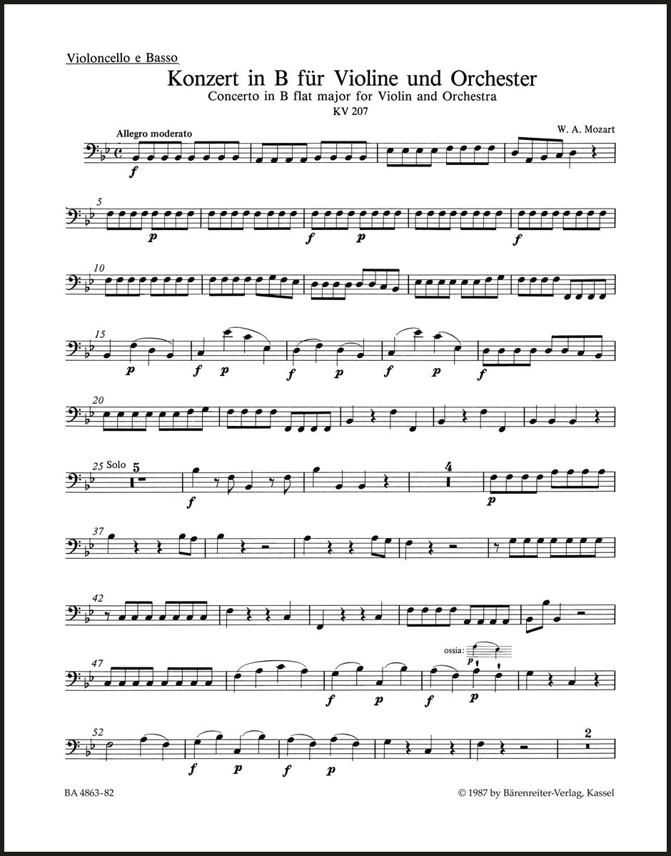 Mozart: Violin Concerto No. 1 in B-flat Major, K. 207