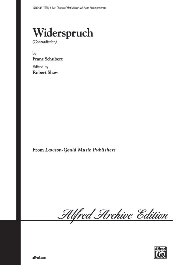 Schubert: Widerspruch, D 865