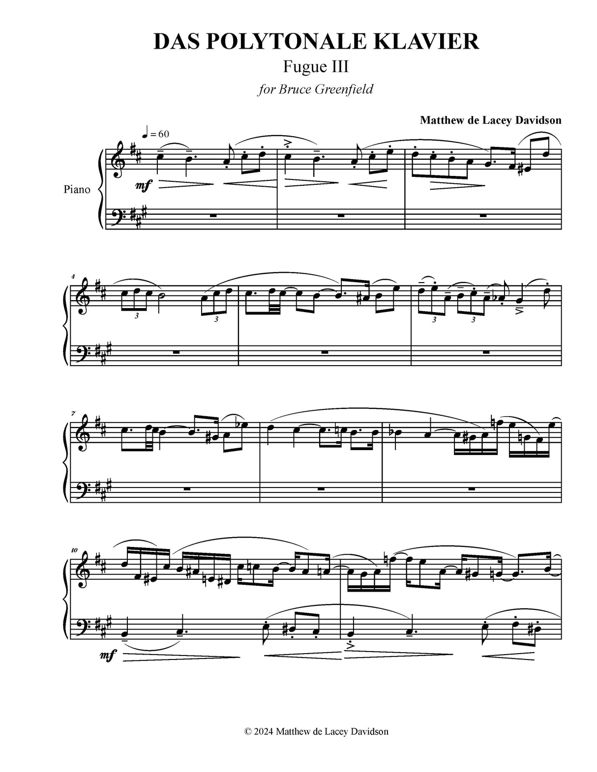 Davidson: Das Polytonale Klavier