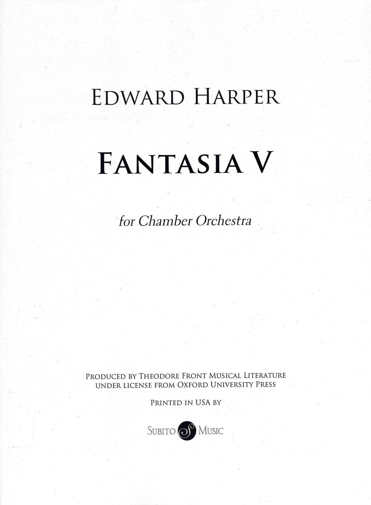 Harper: Fantasia V