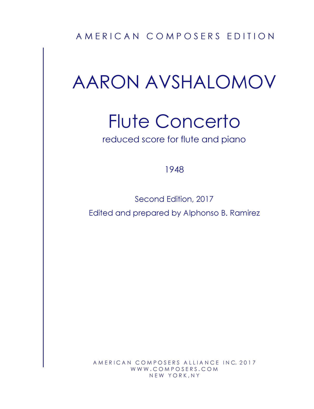 Avshalomov: Flute Concerto