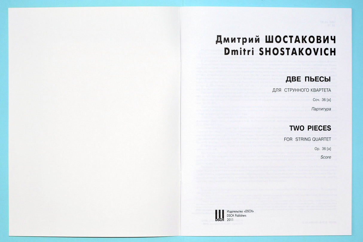 Shostakovich: 2 Pieces for String Quartet (Elegy and Polka)