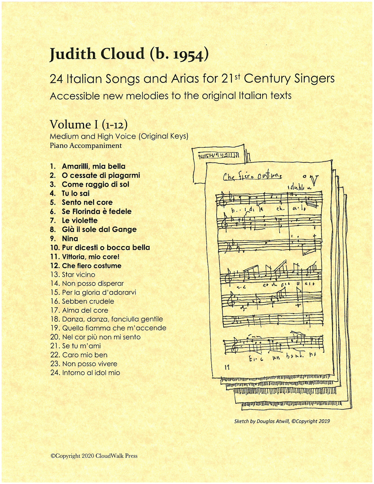 Cloud: 24 Italian Songs and Arias