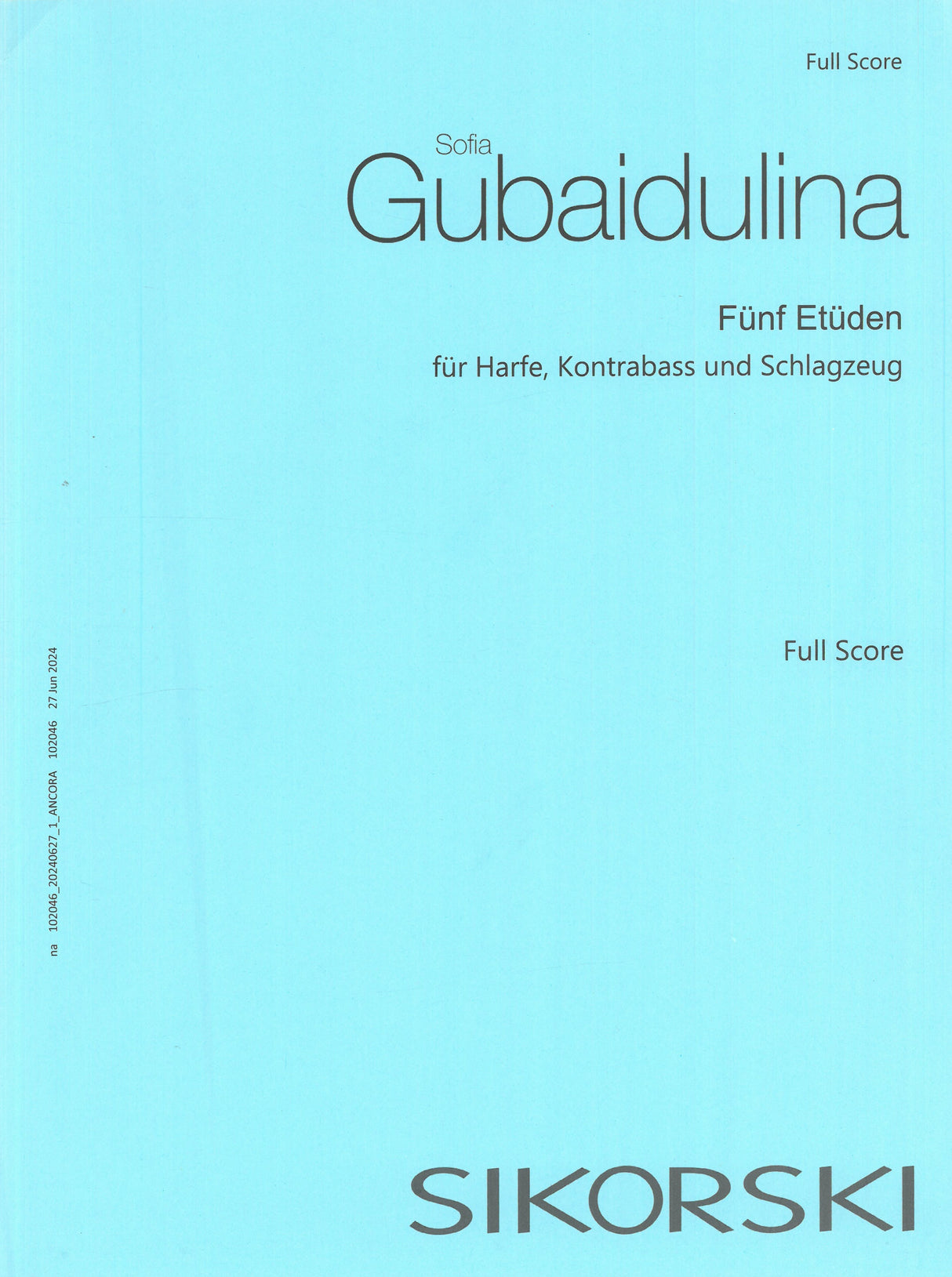 Gubaidulina: 5 Etudes