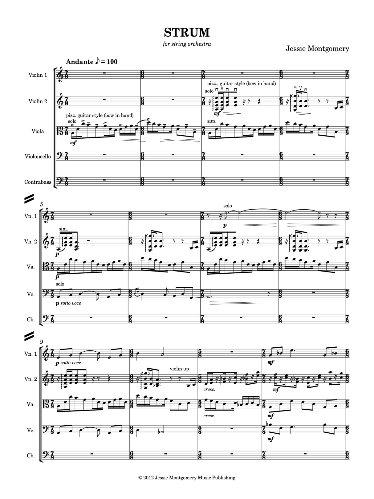 Montgomery: Strum - Version for String Orchestra