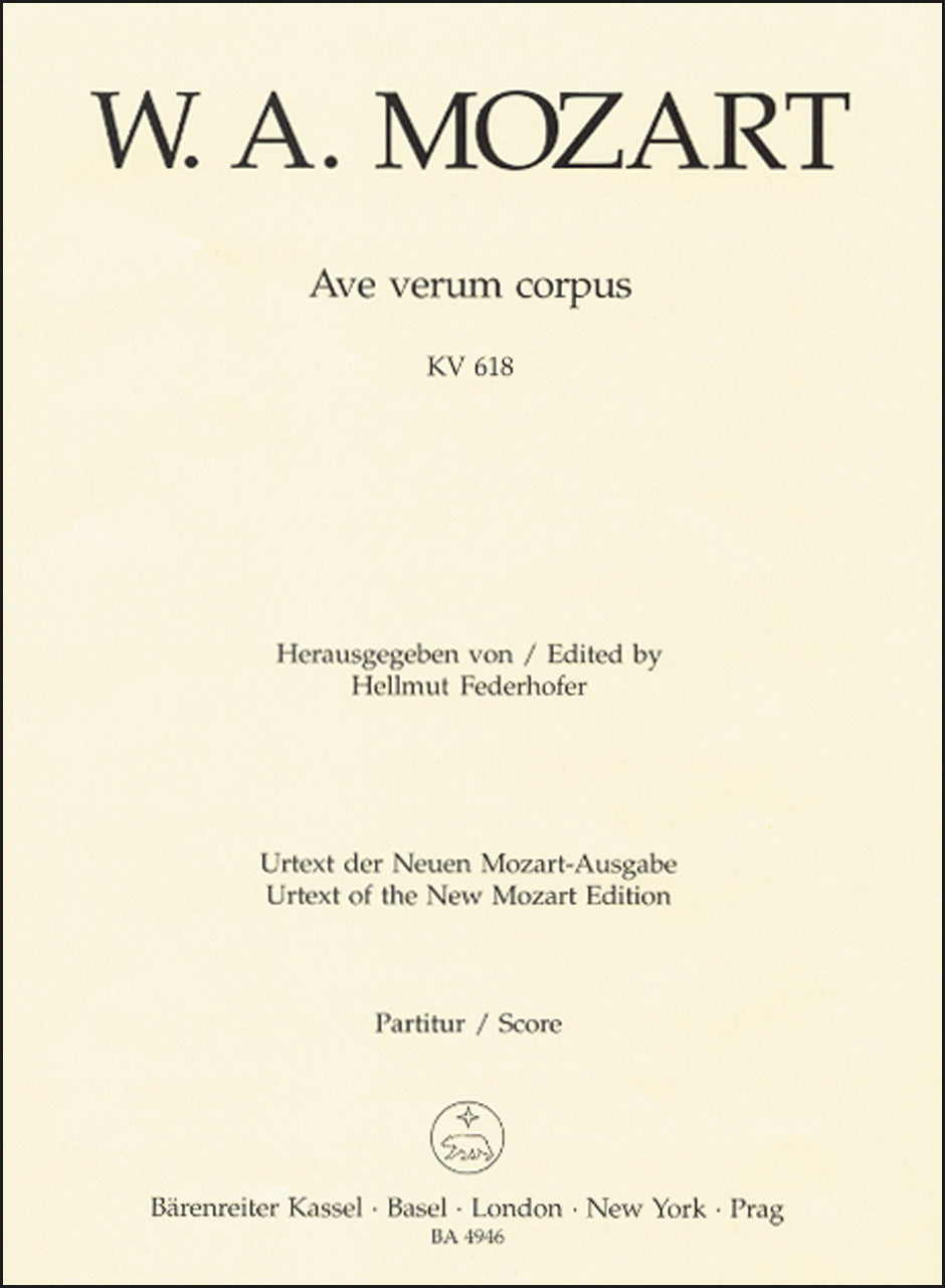 Mozart: Ave verum corpus, K. 618