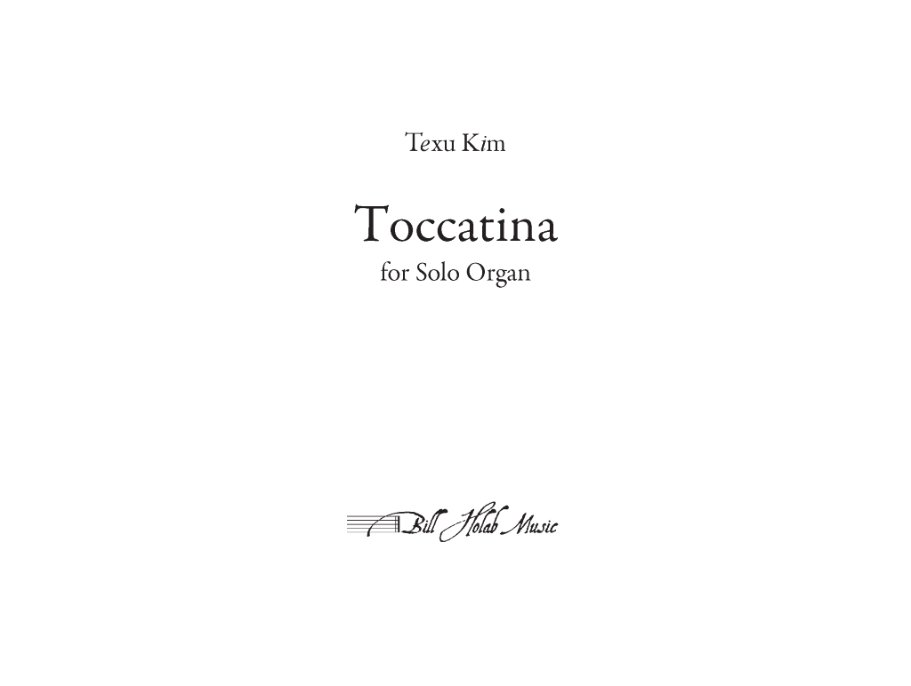 T. Kim: Toccatina