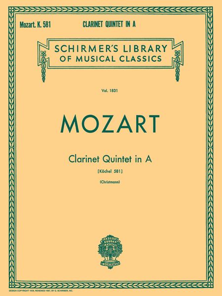 Mozart: Clarinet Quintet in A, K.581