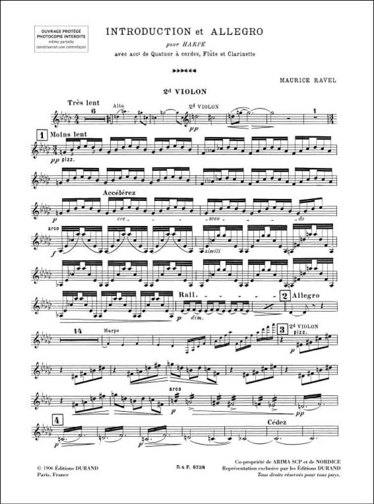Ravel: Introduction and Allegro for Harp, String Quartet, Flute and Clarinet