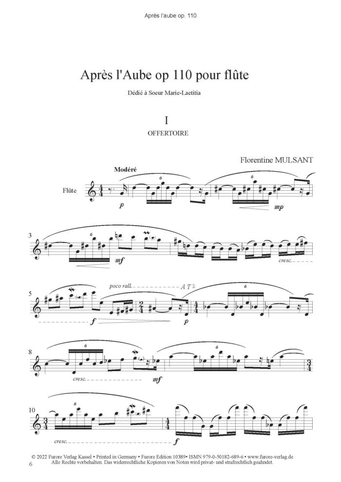 Mulsant: Après l'aube, Op. 110