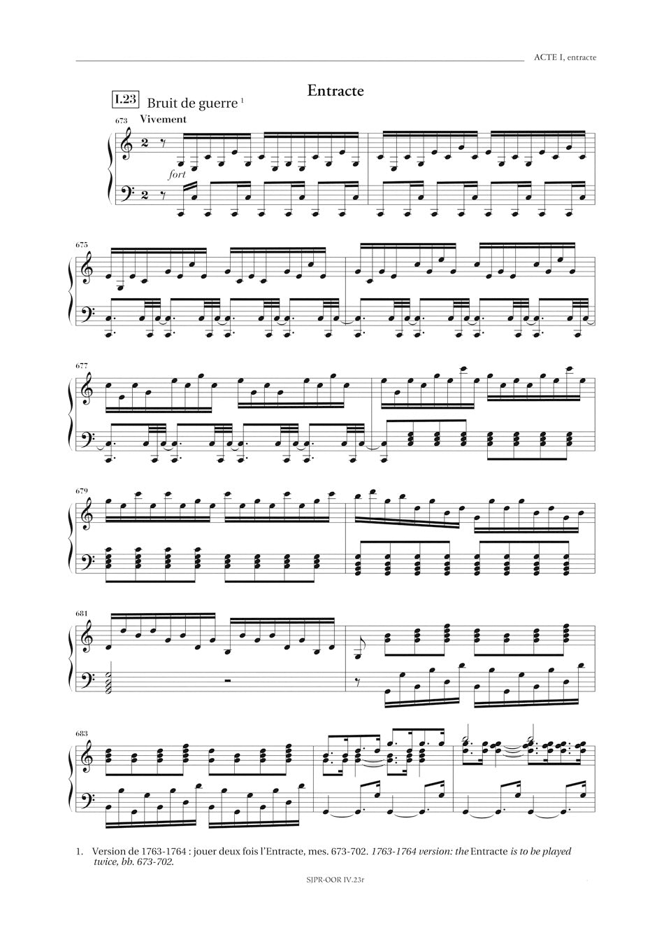 Rameau: Castor et Pollux, RCT 32 B