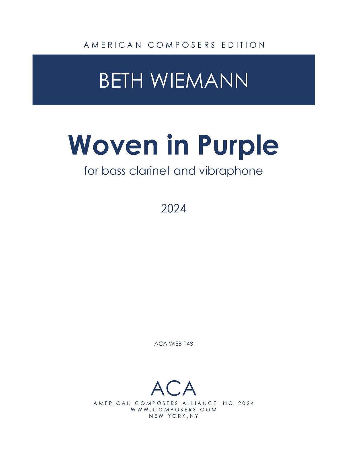 Wiemann: Woven in Purple