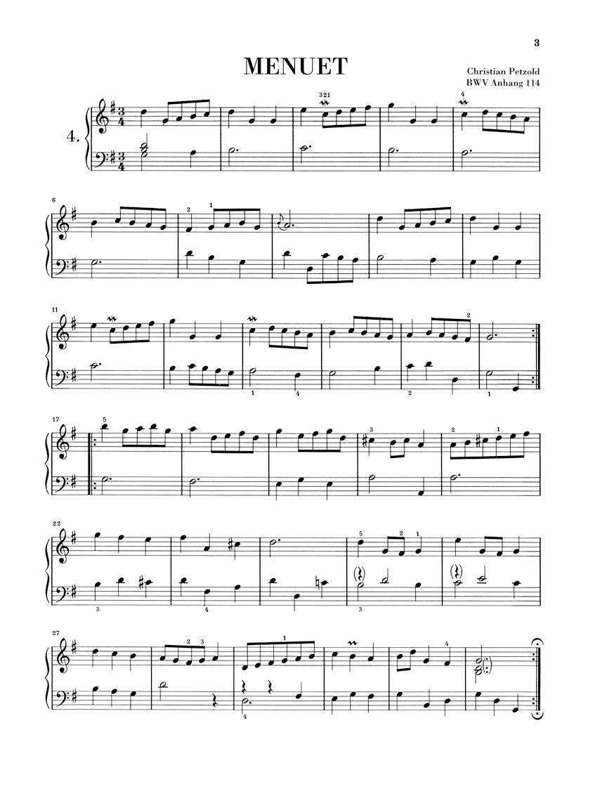 Bach: Notebook for Anna Magdalena Bach