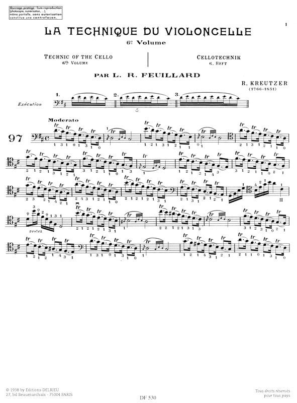 Technique of the Cello - Volume 6