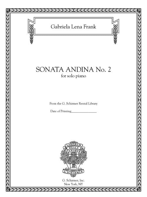 Frank: Sonata Andina No. 2