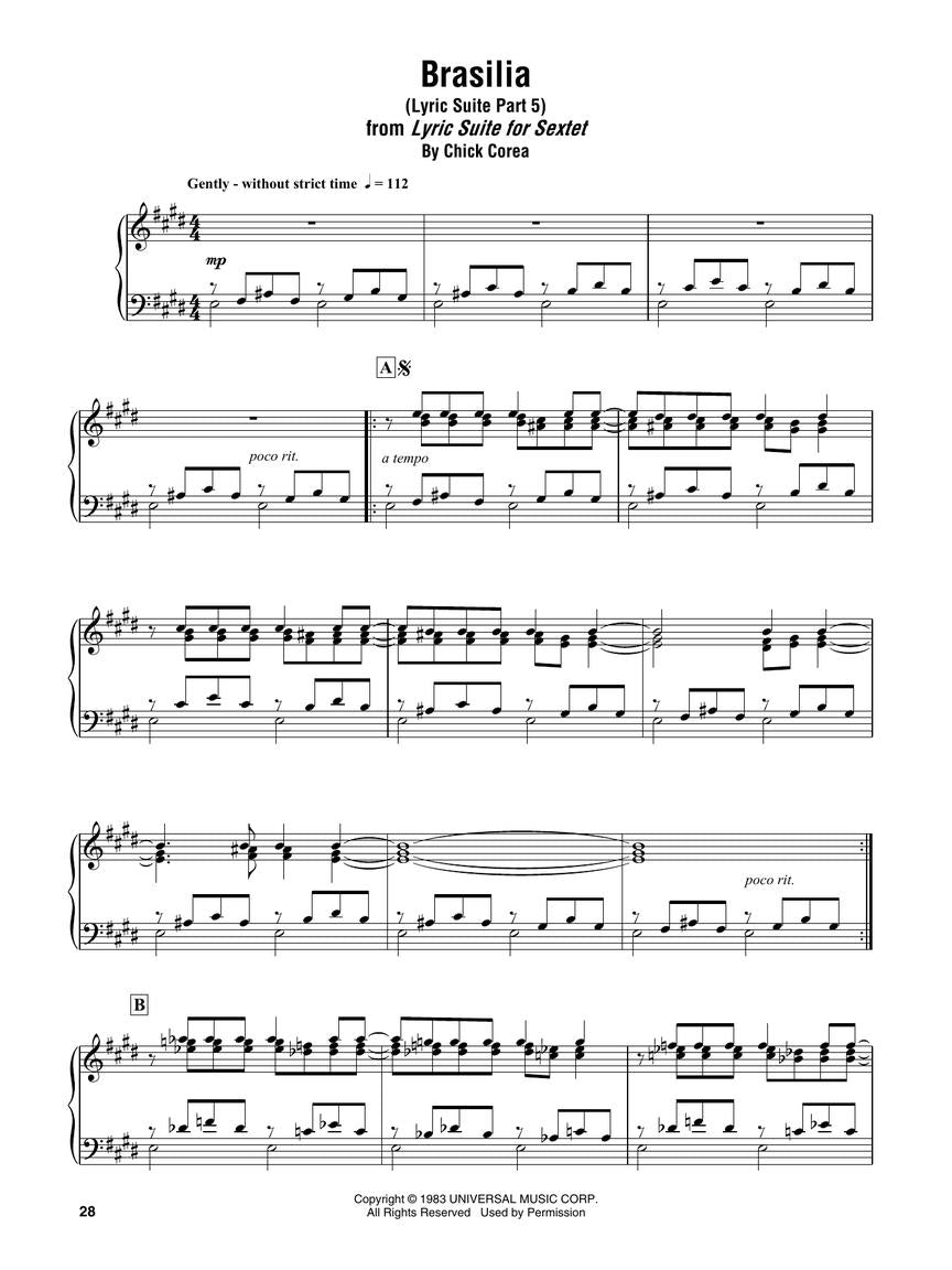 Chick Corea - Omnibook (transc. for piano)