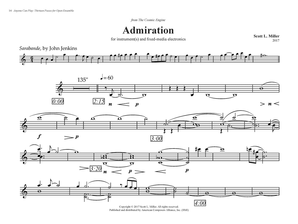 Anyone Can Play: 13 Pieces for Open Ensemble