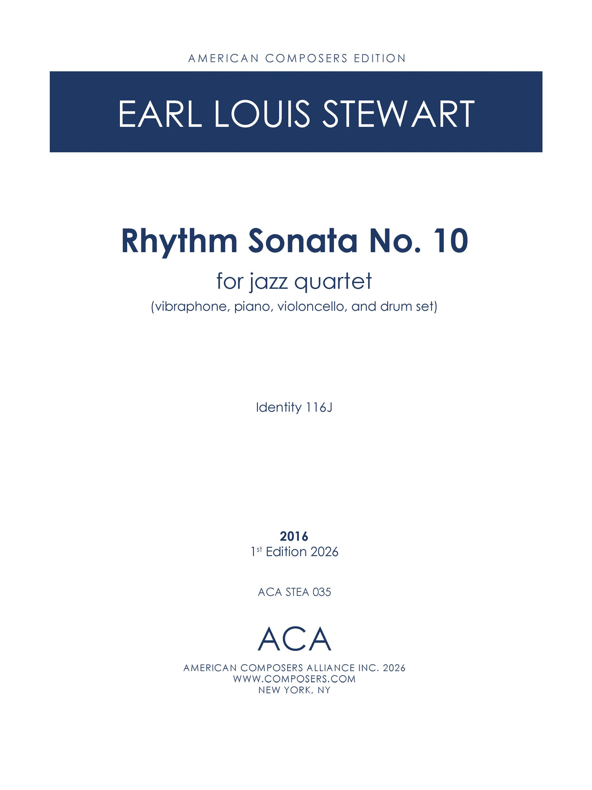 Stewart: Rhythm Sonata No. 10