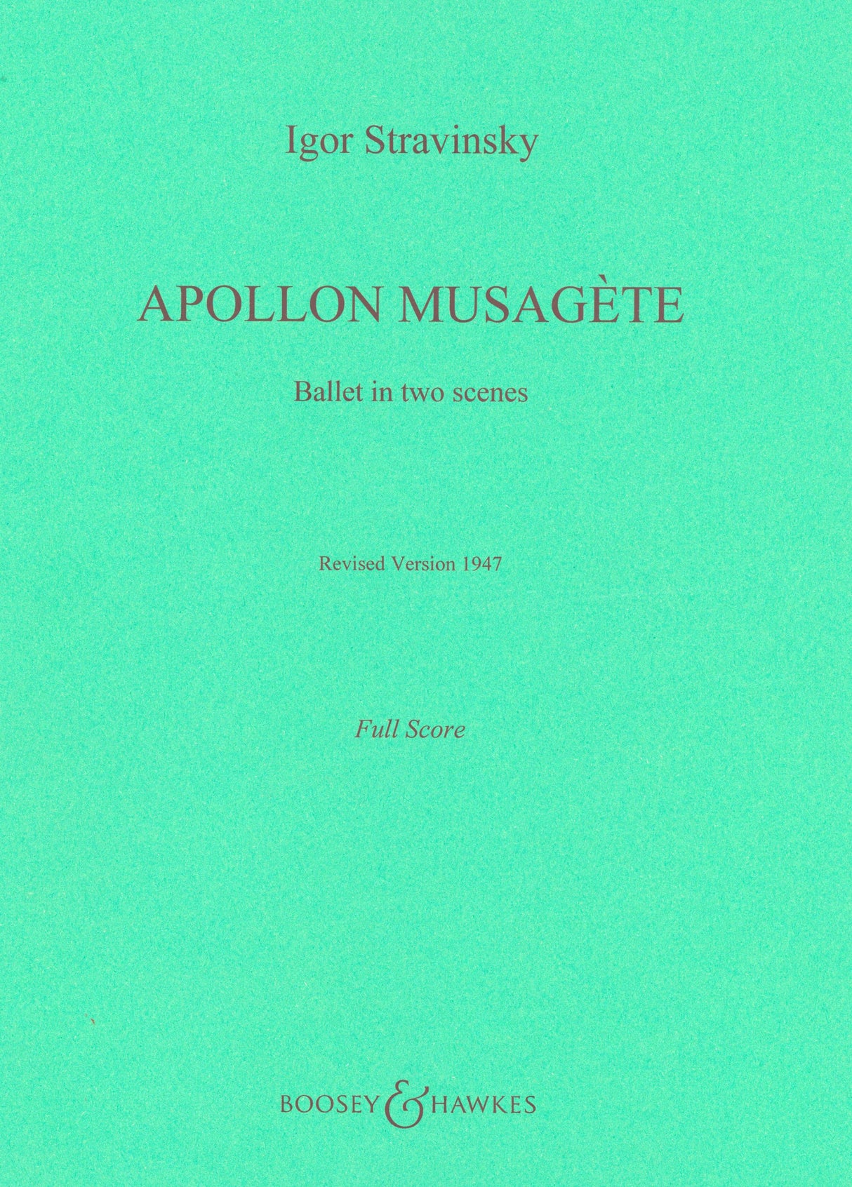 Stravinsky: Apollon Musagète