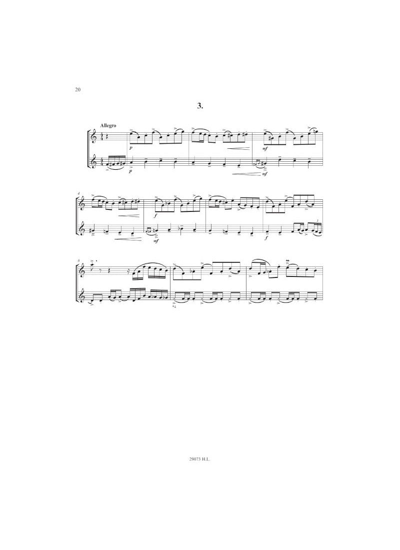 Piazzolla: Tango-Études (for 2 flutes)