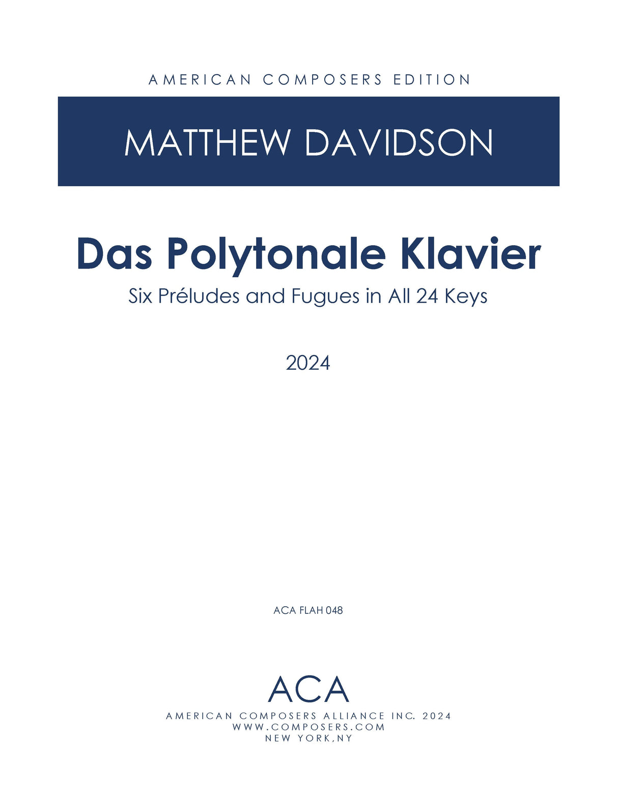 Davidson: Das Polytonale Klavier