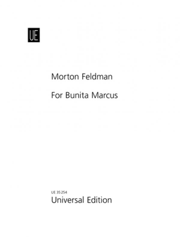 Feldman: For Bunita Marcus