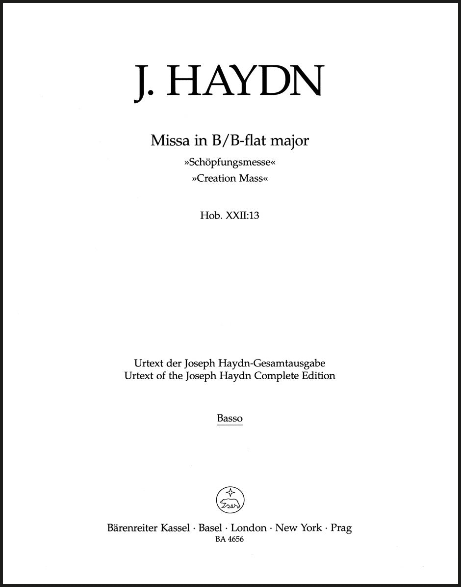 Haydn: Missa solemnis in B-flat Major, Hob. XXII:13