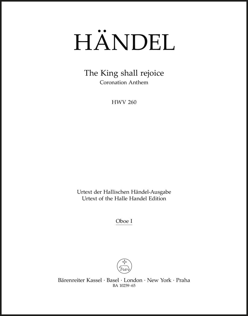 Handel: The King shall rejoice, HWV 260