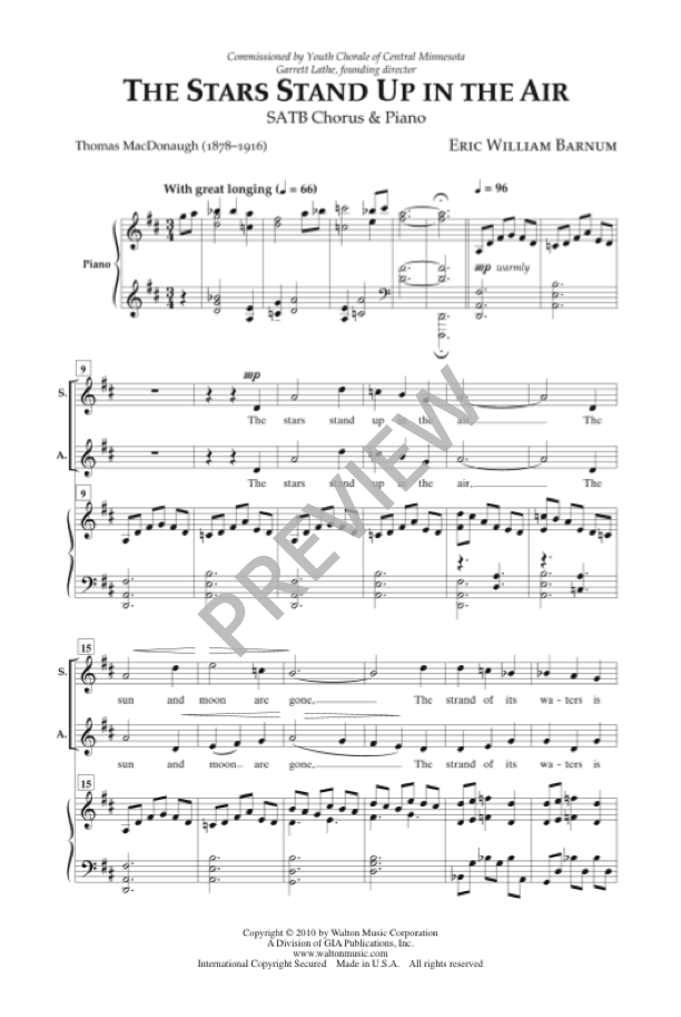 Barnum: The Stars Stand Up in the Air