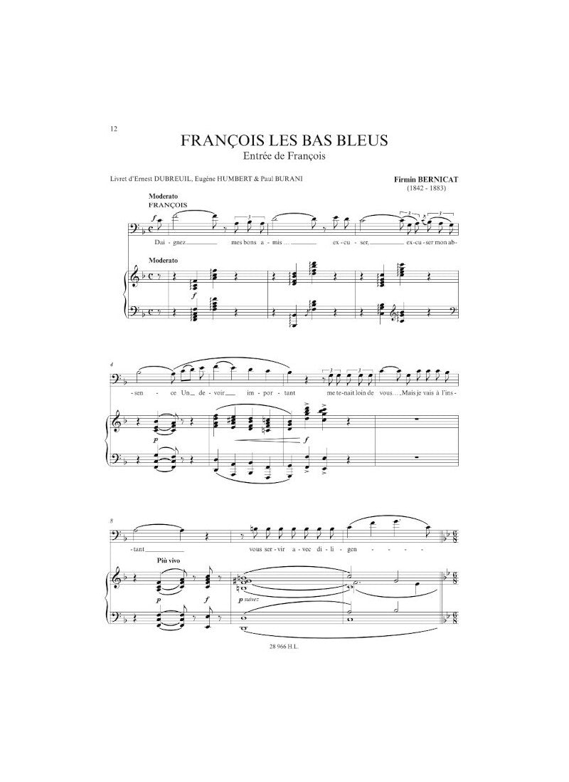 Airs d'opéras comiques - Baritone