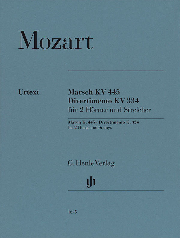 Mozart: March, K. 445 & Divertimento, K. 334