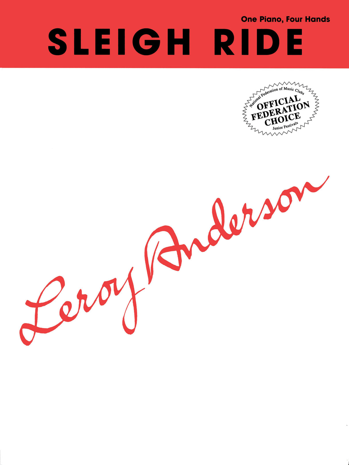 Anderson: Sleigh Ride (arr. for piano 4-hands)