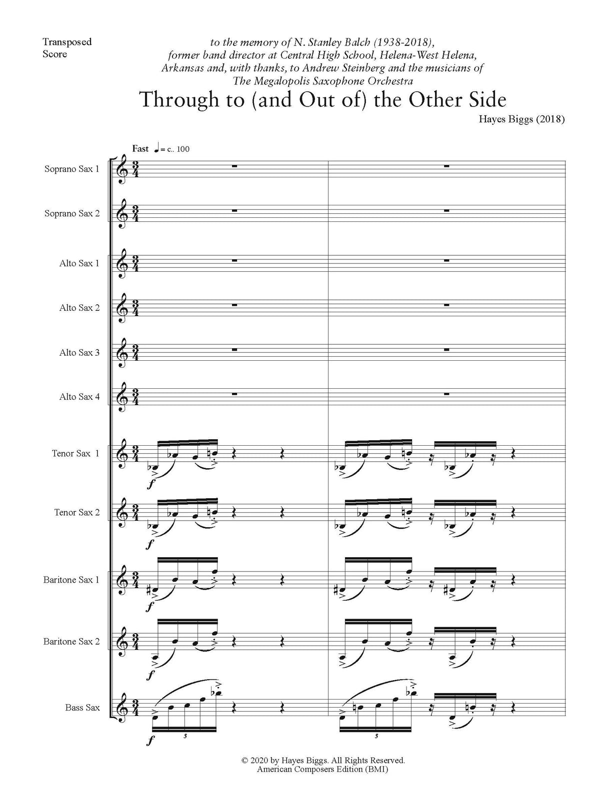 H. Biggs: Through to (and Out of) the Other Side